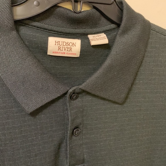 Men’s Hudson River Polo XL Checkered Grey/Black - Picture 3 of 5
